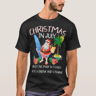 Camiseta Natal Em Julho Papais noeis Do Partido Da Piscina 