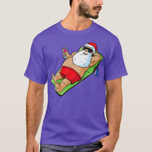 Camiseta Natal Em Julho Papais noeis Engraçados Coquetel