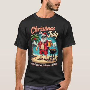 Camiseta Natal Em Julho Papais noeis Engraçados Sem Bolacha