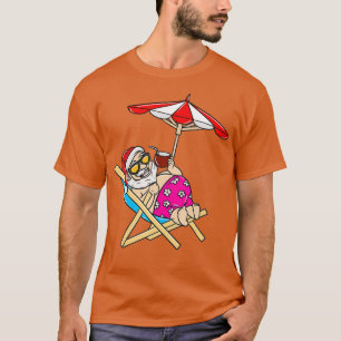 Camiseta Natal Em Julho Papais noeis Férias De Cocktail Ver