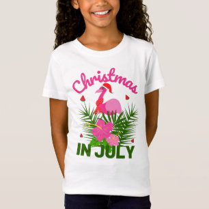CAMISETA NATAL EM JULHO PAPAIS NOEIS FLAMINGO