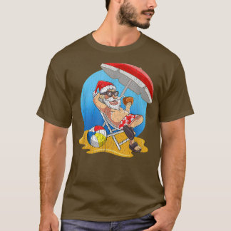 Camiseta Natal em julho Papais noeis Havaí T