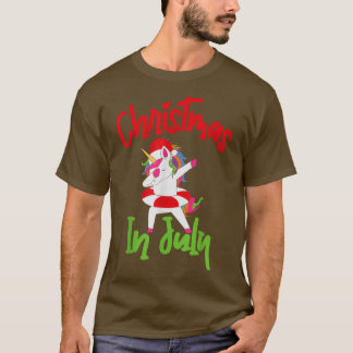 Camiseta Natal em julho Papais noeis Havaianos Dabbing Unic