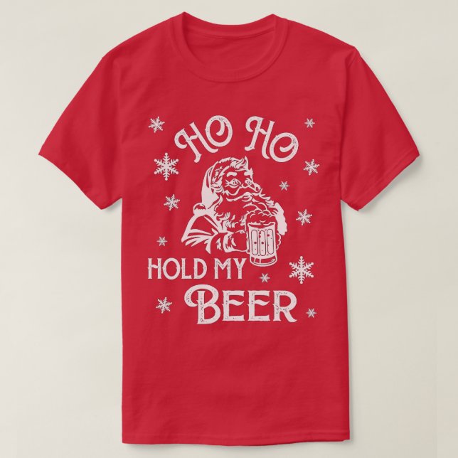 Camiseta Natal Em Julho Papais noeis Hipsteres Como Segurar (Frente do Design)