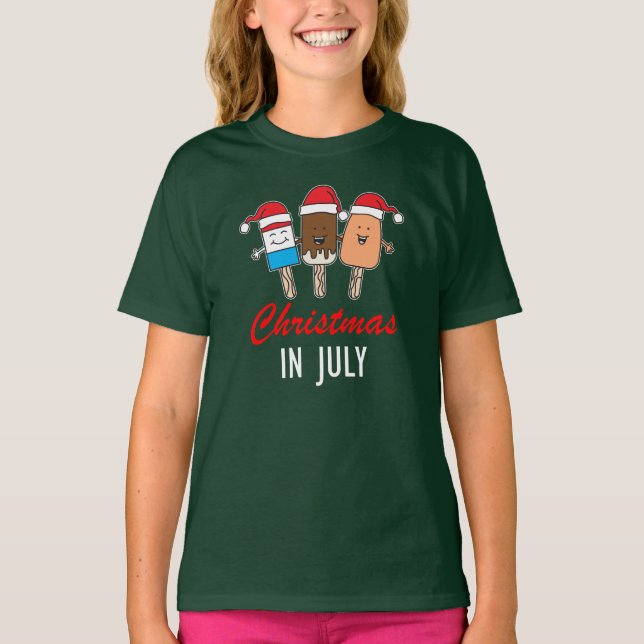 Camiseta Natal Em Julho Pop De Gelo (Frente)
