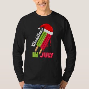 Camiseta Natal Em Julho Pop De Gelo De Melancia Diverte Chr