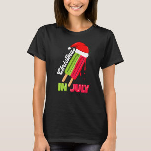Camiseta Natal Em Julho Pop De Gelo De Melancia Diverte Chr