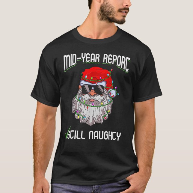 Camiseta Natal Em Julho Relatório De Ano De Médio Ainda Mal (Frente)