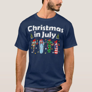 Camiseta Natal em julho Sacudir Flot Summer Beach