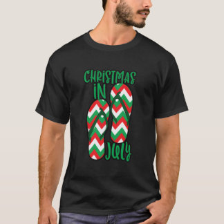 Camiseta Natal Em Julho Sandals Xmas Surf De Praia