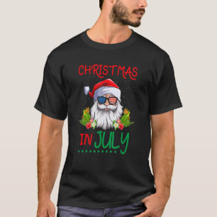 Camiseta Natal Em Julho Santa Claus Xmas Summer Beach