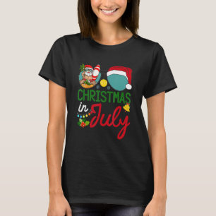 Camiseta Natal Em Julho Santa Hábitos Óculos De Sol Surf