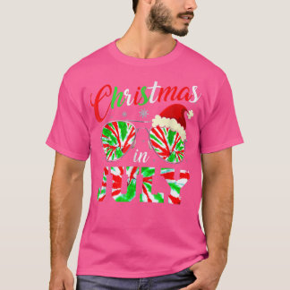 Camiseta Natal Em Julho Santa Hat Tie Dye Óculos De Sol Som