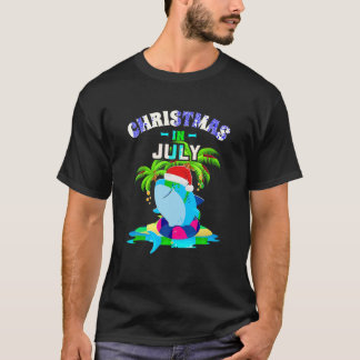 Camiseta Natal em julho Shirt Summer Beach Vacing Sant