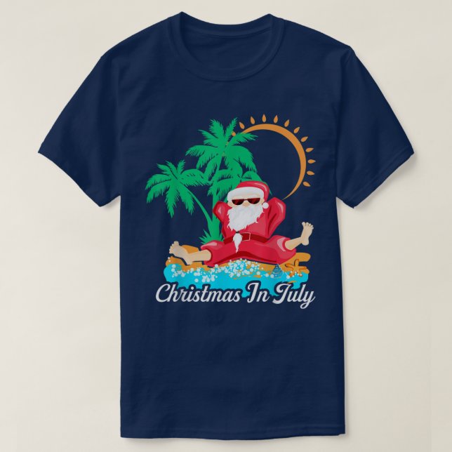 Camiseta Natal Em Julho Suprimentos De Festa De Secorção (Frente do Design)