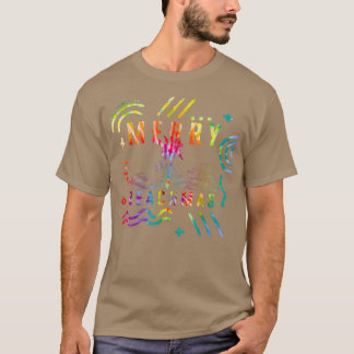 Camiseta Natal Em Julho Tie Dye Feliz BeachMas Summer Va
