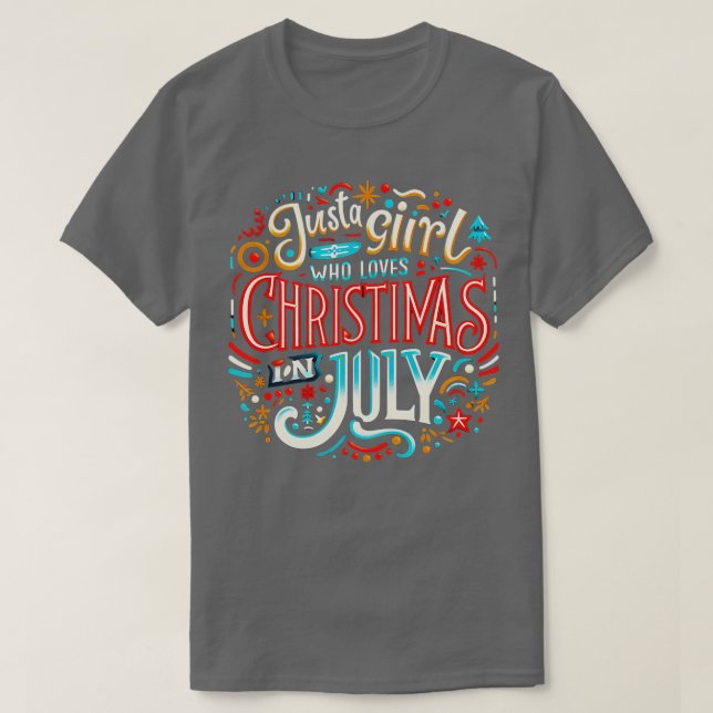 Camiseta Natal em julho Vibes Abraça o Espírito Festivo (Frente do Design)