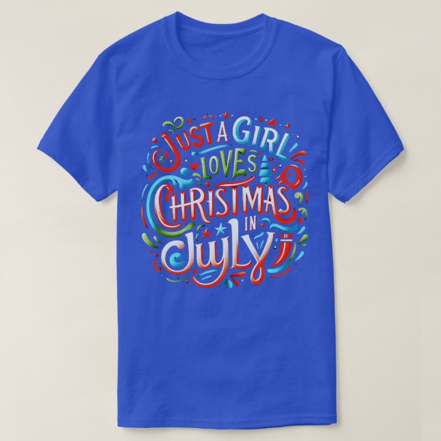 Camiseta Natal em julho Vibes Abraça o Espírito Festivo (Frente do Design)