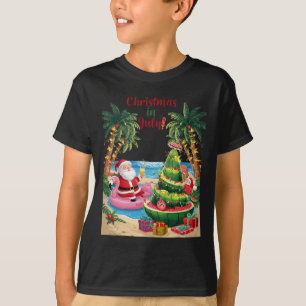 Camiseta Natal Em Julho Watermelon Xmas Tree Papais noeis B
