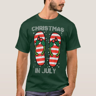 Camiseta Natal Em Jully Chinelos Summer Xmas Beach Pa
