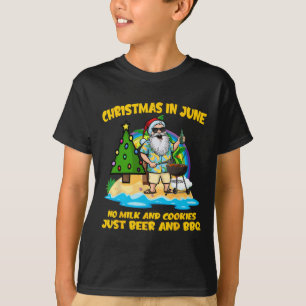 Camiseta Natal Em Junho Sem Leite E Biscoitos Só Cerveja An