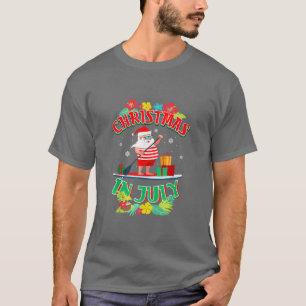 Camiseta Natal Em Papais noeis De Julho Figurino Correspond