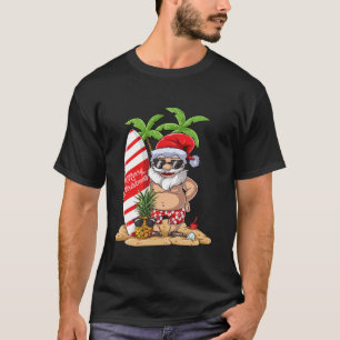 Camiseta Natal em Papais noeis de julho Presente no Surfe n