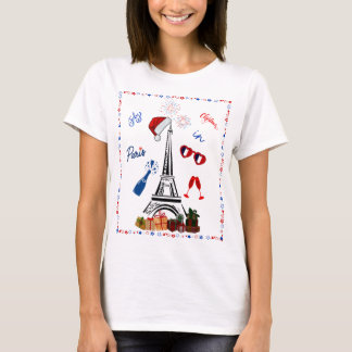 Camiseta Natal em Paris – Celebração de Natal em Julho