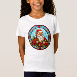 Camiseta Natal em Vidro Estreito - Papais noeis 3D Ornament