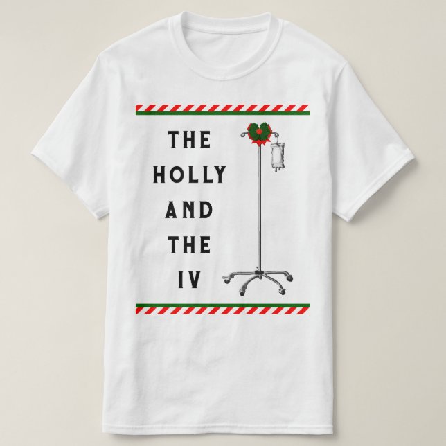 Camiseta Natal Enfermeira Engraçada (Frente do Design)