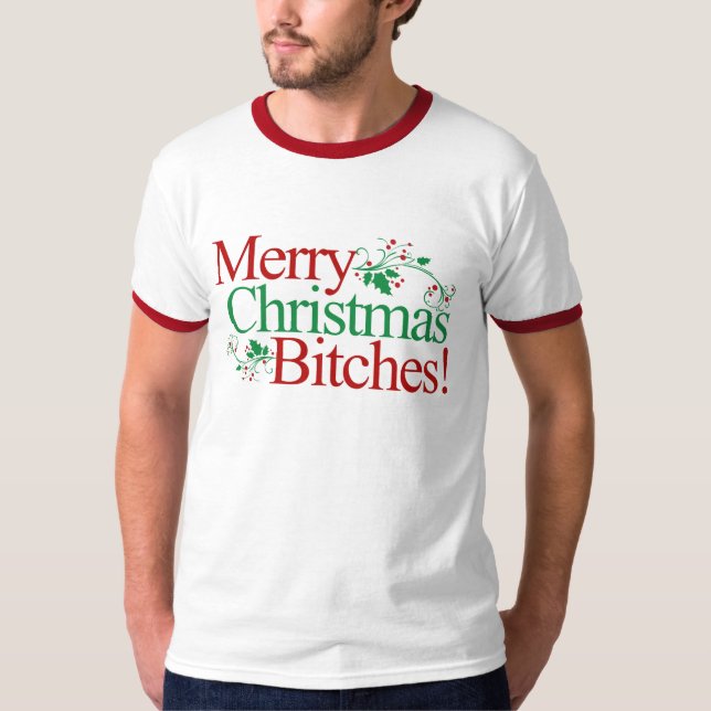 Camiseta natal engraçado b (Frente)