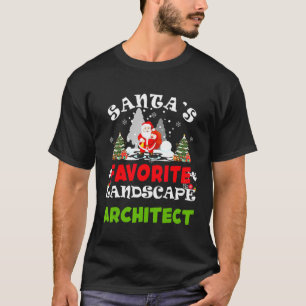Camiseta Natal Engraçado do Arquiteto da Paisagem Favorito