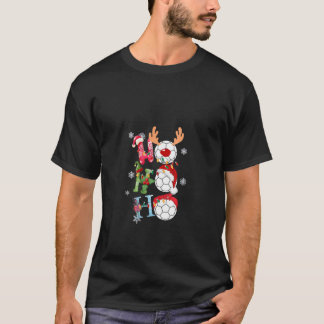 Camiseta Natal Engraçado Feminino Ho Ho Ho Futebol Soccer X