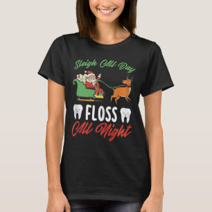 Camiseta Natal Engraçado no escritório dentário de Natal De