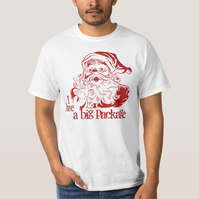 Camiseta Natal engraçado Papai Noel (Frente)