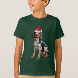Camiseta Natal engraçado para crianças amantes do cão Bluet