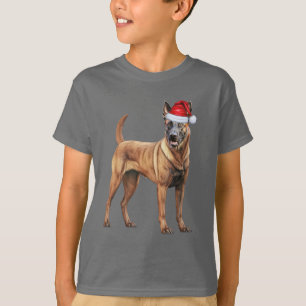 Camiseta Natal engraçado para crianças amantes do cão Malin