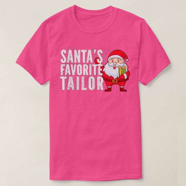 Camiseta Natal engraçado para o alfaiate favorito (Frente do Design)