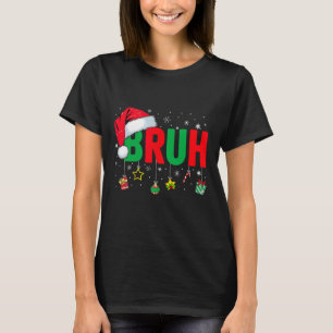 Camiseta Natal Engraçado Plaid Vermelho Adolescentes Menino