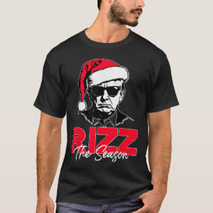 Camiseta Natal engraçado Rizzmas Papai Noel Xmas Rizz A Tem