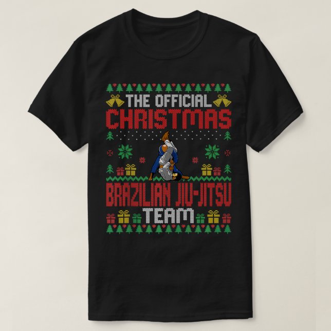 Camiseta Natal - Equipe Jiu Jitsu de Artes Marciais Lo (Frente do Design)