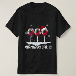Camiseta natal espirra vinho