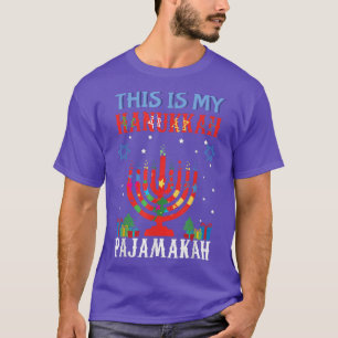Camiseta Natal Este Meu Pijakah Menorah 2021 Chanucá