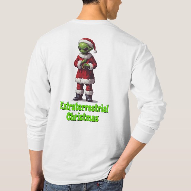 Camiseta Natal extraterrestre (Verso)