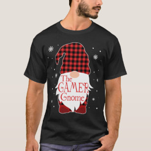 Camiseta Natal Família Pajama Gift Gamer Gnomo Buffalo P