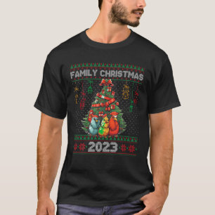 Camiseta Natal Familiar 2023 Sweater Ugly Chicken Xmas Tr