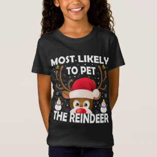 Camiseta Natal Familiar Mais Provável Para Pet Da Rebelde X