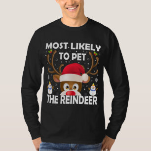 Camiseta Natal Familiar Mais Provável Para Pet Da Rebelde X