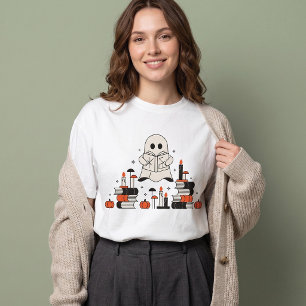 Camiseta Natal Fantasma Leitor Halloween