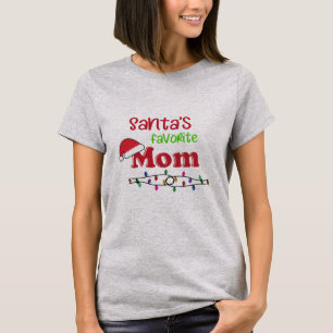 Camiseta Natal favorito da mamã do papai noel